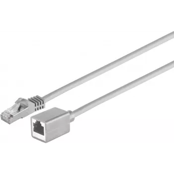 S CONN MAXIMUM CONNECTIVITY cabo de extensão de rede Cat.7 S/FTP PIMF, ficha RJ45 para conector fêmea, isento de halogéneos, cinzento, 10 m 08-62070