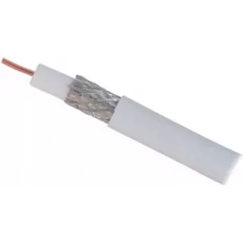 S CONN MAXIMUM CONNECTIVITY cabo coaxial SAT 1,0/4,6, quatro blindagens, CCS, >110 dB, 100 m, branco 15-40001006