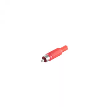 S CONN maximum connectivity ficha RCA vermelha dourada soldar 75 Ohm 51400-R