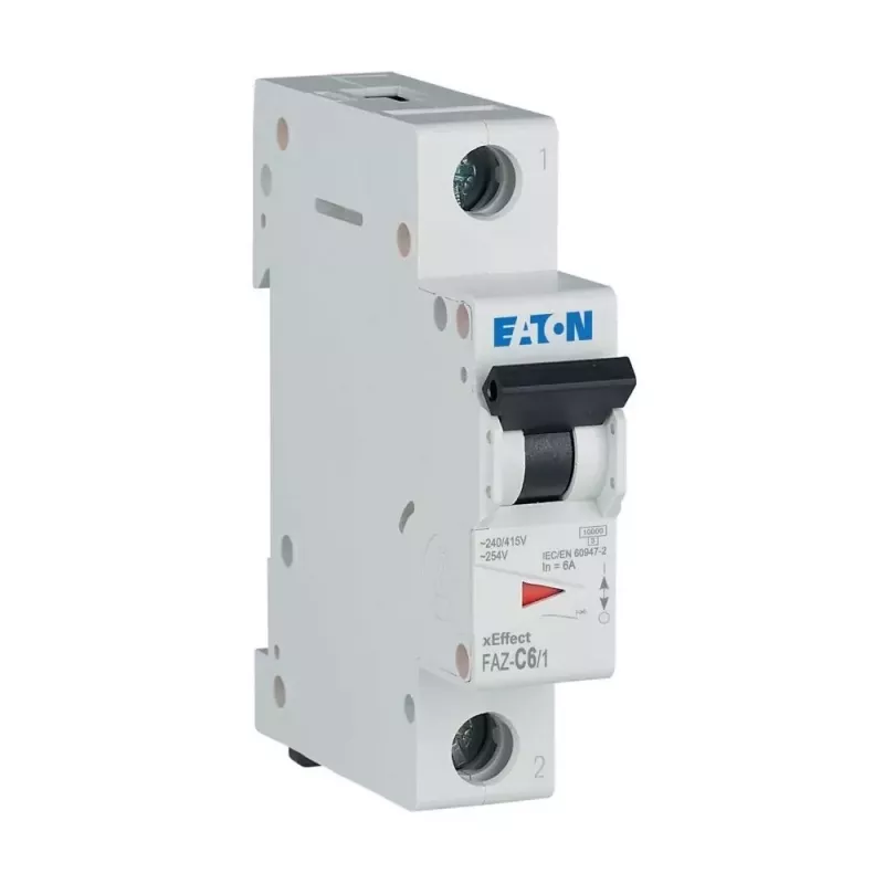 Eaton FAZ-C6/1 Disjuntor de proteção de linha tipo C 6 A 1 polo 278555