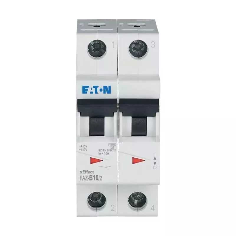 Eaton FAZ-B10/2 Disjuntor de proteção de linha tipo B 10A 2 polos 6kA 278730
