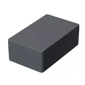 BOPLA Caixa universal de alumínio cinzento-prateado (RAL 7001) 260 x 160 x 91 A 130 01130000.MT1