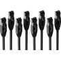 S/CONN maximum connectivity BASIC-S Cabo de rede Cat. 8.1 F/FTP PIMF LSZH preto 7,5m (pack de 4) SC08-41065-4