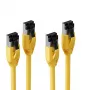 S CONN MAXIMUM CONNECTIVITY Cat. 8.1 F/FTP PIMF LSZH Cabo de rede, amarelo, 1,5 m, pack de 2 SC08-41152-2