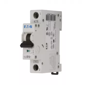 Eaton FAZ-C4/1-DC Disjuntor de proteção de linha (MCB), 1 polo, tipo C, 4 A, 220 V DC, 6 kA, calha DIN 279124