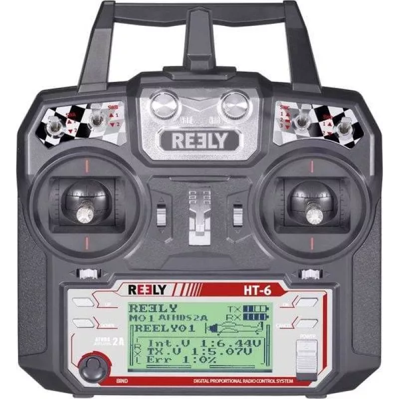 Reely HT-6 Sistema de rádio 6 canais 2,4 GHz AFHDS com recetor 1310037