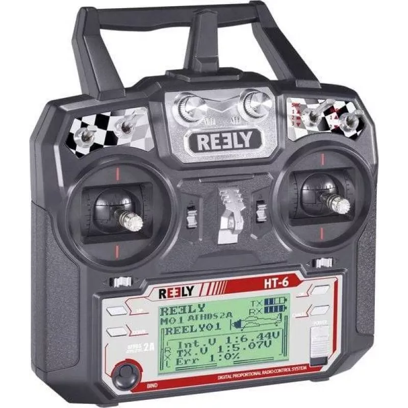 Reely HT-6 Sistema de rádio 6 canais 2,4 GHz AFHDS com recetor 1310037