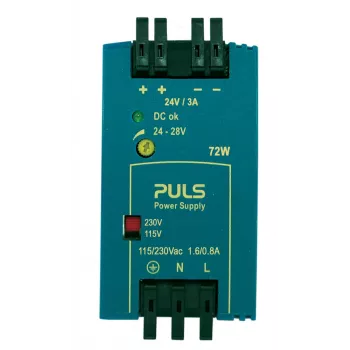 Fonte de alimentação para calha DIN PULS MiniLine ML70.100 24V DC 3A 72W
