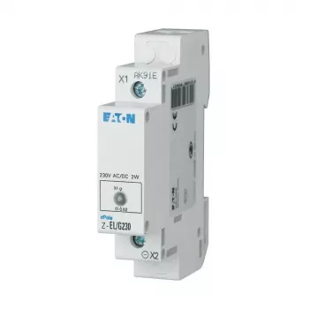 Lâmpada indicadora LED verde Eaton Z-EL/G230, calha DIN, 230V AC, 1 TE 284922