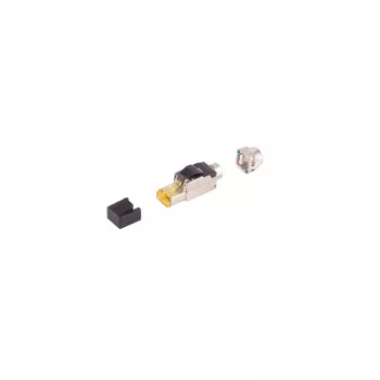 Ficha RJ45 STP sem ferramentas SHIVERPEAKS BS08-51011 Cat. 6A, zamac, contactos dourados