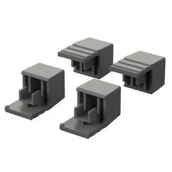 Pés de caixa Bopla ULTRAMAS cinzento-claro RAL 7035 TPE pack de 4 (56012000)