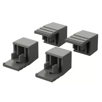 Pés de caixa Bopla ULTRAMAS cinzento-claro RAL 7035 TPE pack de 4 (56012000)