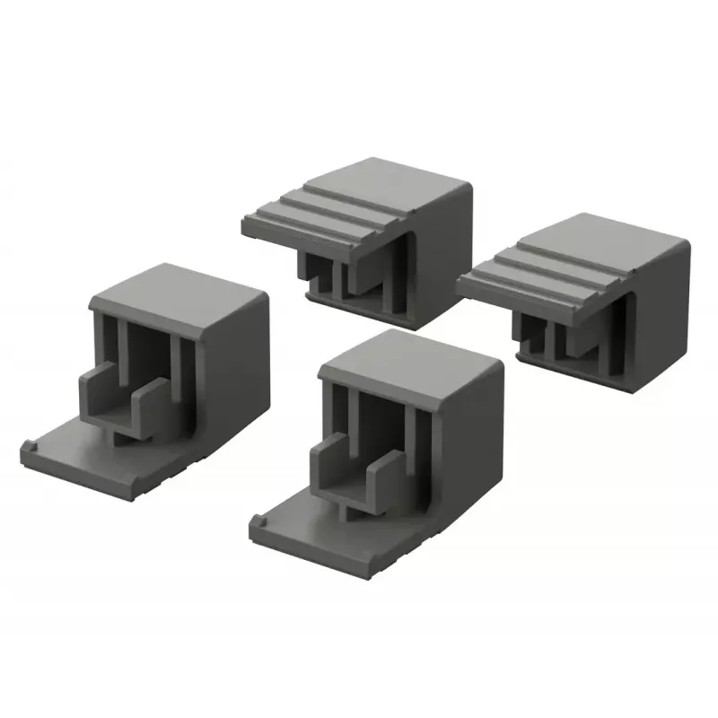 Pés de caixa Bopla ULTRAMAS cinzento-claro RAL 7035 TPE pack de 4 (56012000)