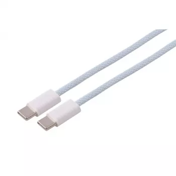 S CONN MAXIMUM CONNECTIVITY Cabo de carregamento USB-C para USB-C, 2.0, 60W, Azul Têxtil, 2m 14-21031