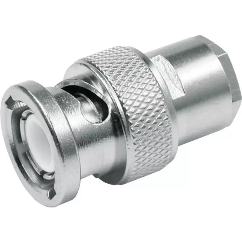 Telegärtner Ficha macho BNC reta G1 (RG-58C/U) bucha de compressão J01000A0608
