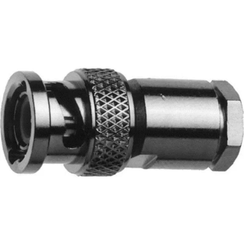 Telegärtner Ficha macho BNC reta G1 (RG-58C/U) bucha de compressão J01000A0608