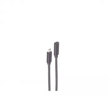 ShiverPeaks BS13-44025 Cabo de extensão USB 3.2 Gen 2 USB-C 1m Preto