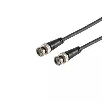 S CONN MAXIMUM CONNECTIVITY cabo coaxial BNC macho para BNC macho RG59, 75 Ohm, 1,0 m, preto 77601