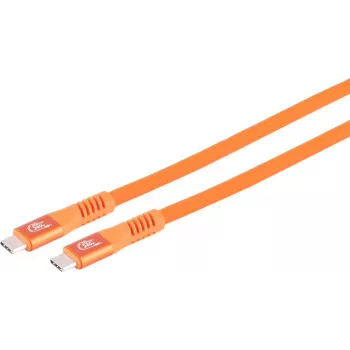 S CONN MAXIMUM CONNECTIVITY cabo de carregamento USB-C, 3.2, 240W, laranja, 3 m (14-77047)
