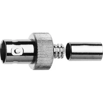 Telegärtner conector fêmea BNC de crimpagem G16 75 Ohm, crimp/crimp, A0806, G16 (0,6/3,7 D) - 1 unid. J01003A1353