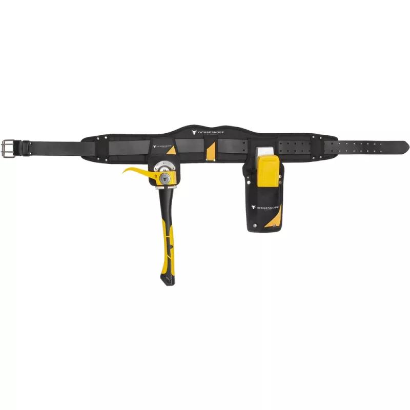 GEDORE Ochsenkopf OX 125-0000 cinto de ferramentas de cintura - preto couro genuíno - 80-120 cm perímetro de cintura - 110 mm largura 2907054