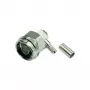 Telegärtner Conector N macho angular de crimpagem para RG-223/U, RG-142 B/U (J01020A0036)