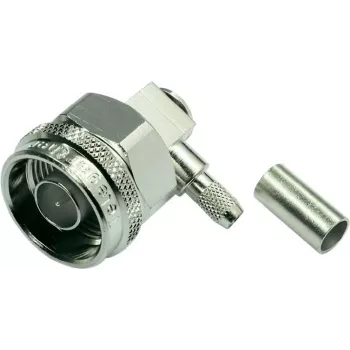 Telegärtner Conector N macho angular de crimpagem para RG-223/U, RG-142 B/U (J01020A0036)