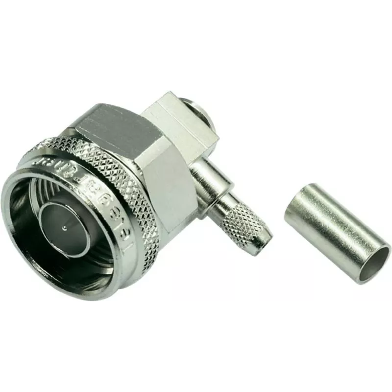 Telegärtner Conector N macho angular de crimpagem para RG-223/U, RG-142 B/U (J01020A0036)