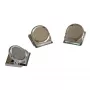 FRANKEN HMC35 Clip magnético, 40 x 35 mm, força de fixação 500 g, prateado