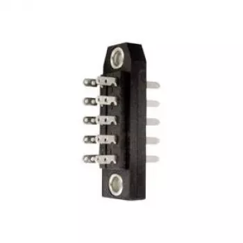 TELEGÄRTNER J00045A0904 Conector de barra de pinos macho para PCB de 20 pinos, 2 filas, passo 2,54mm, montagem passante, soldadura, preto