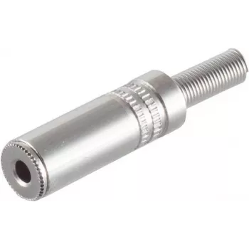 S CONN MAXIMUM CONNECTIVITY Tomada jack estéreo de 3,5 mm, 3 polos, caixa metálica