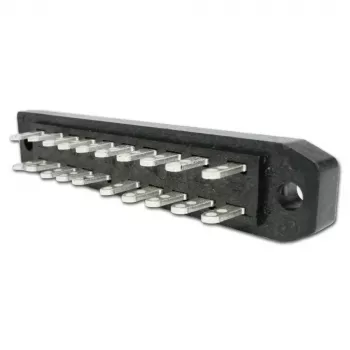 TELEGÄRTNER Conector de lâminas assimétrico DIN 41622 de 20 polos, ligação por soldadura, macho, A 20 J00045A0916