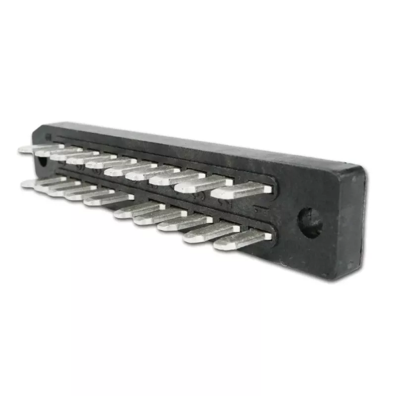 TELEGÄRTNER Conector de lâminas assimétrico DIN 41622 de 20 polos, ligação por soldadura, macho, A 20 J00045A0916