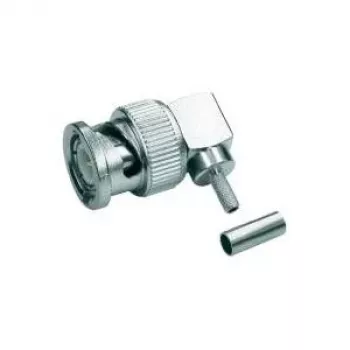 Telegärtner Conector BNC macho angular de crimpagem 50 Ohm para RG 316/U, RG 174 A/U, RG 188 A/U (J01000A0010)