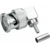 Telegärtner Conector BNC macho angular de crimpagem 50 Ohm para RG 316/U, RG 174 A/U, RG 188 A/U (J01000A0010)