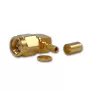 Telegärtner Conector SMA macho angular de crimpagem para RG-316, dourado, pack de 5 (J01150A0071)