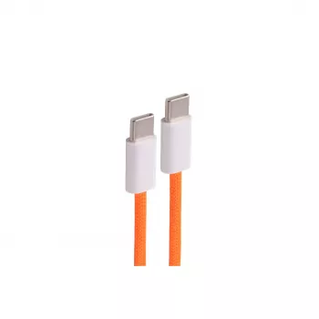 shiverpeaks Cabo de carregamento USB-C 2.0, 60W, laranja, têxtil, 0,5m (BS14-21017)