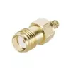Telegärtner Conector SMA fêmea de crimpagem para RG-223/U, RG-142 B/U, RG-400/U, RD-316, dourado, 50 Ohm, DC-18 GHz J01151A0611