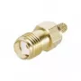 Telegärtner J01151A0611 ficha SMA fêmea para cabo, crimpar G05, para RG-223/U, RG-142 B/U, dourada