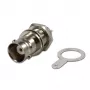 Telegärtner BNC conector fêmea de encastrar, isolado 50 Ohm, anilhas isolantes brancas, Z03 (J01001B1222)