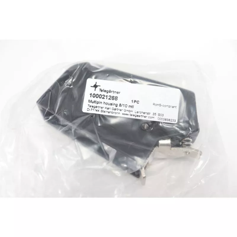 TELEGÄRTNER H00030A0955 caixa de ficha 8/10 polos DIN 41618/41622, zamac, blindada
