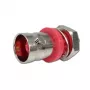 Telegärtner BNC conector fêmea de encastrar, isolado 50 Ohm, flange isolante vermelha, Z01 - 1 unid. (J01001C0043)