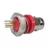 Telegärtner BNC conector fêmea de encastrar, isolado 50 Ohm, flange isolante vermelha, Z01 - 1 unid. (J01001C0043)