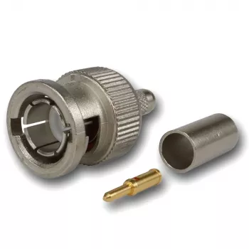 Telegärtner BNC conector macho crimp 75 Ohm para RG59/RG62/RG179/RG187/RG316 J01002A0030