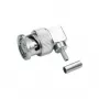 Telegärtner BNC conector macho angular crimp 75 Ohm para RG-59 B/U, soldar/crimp, macho, 1 unid. J01002A1356