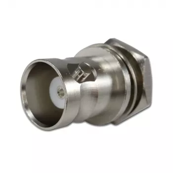 Telegärtner BNC conector fêmea de encastrar 50 Ohm, condutor interior prateado, UG-1094/U (J01001B0615Z)