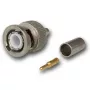 Telegärtner BNC conector macho crimp 50 Ohm para RG-58 C/U, G01 Professional, níquel/ouro, pack de 250 J01000A1255S