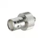 Telegärtner BNC conector fêmea crimp 50 Ohm para RG58 C/U, UG-1794/U, níquel/ouro, 1 unid. J01001A1265Z