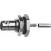 Telegärtner BNC conector fêmea de encastrar crimp/crimp 50 Ohm para RG-316/U, níquel/ouro