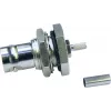 Telegärtner BNC conector fêmea de encastrar crimp/crimp 50 Ohm para RG-316/U, níquel/ouro